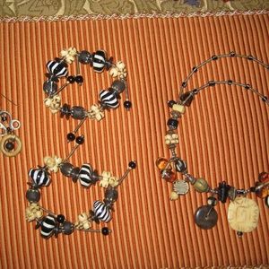 Treska necklace,1 bracelets & Earring